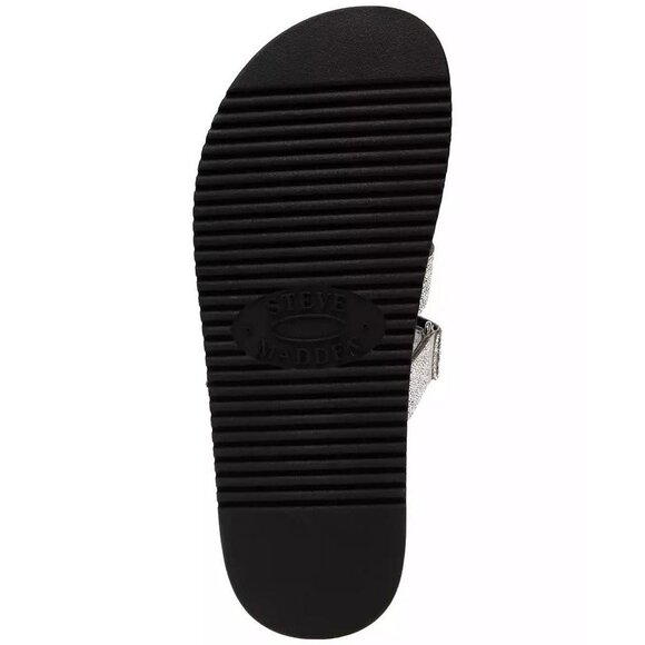 Steve Madden Women's Mayven-r Rhinestone Slide Sandals - Picture 5 of 5